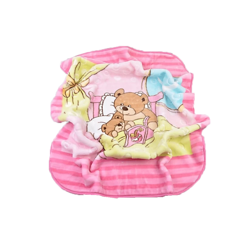 Βρεφική κουβέρτα για κορίτσια "sleeping bear"